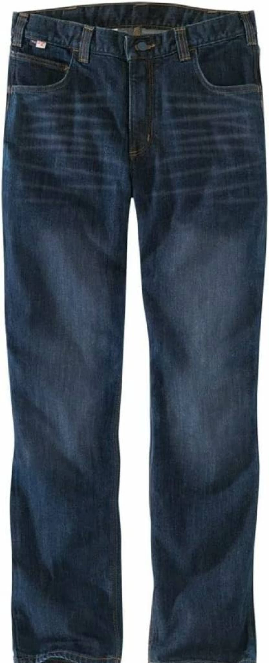 Carhartt Men's Flame Resistant Rugged Flex Straight Fit 5 Pocket Work Jeans Durable Cotton Denim Pants