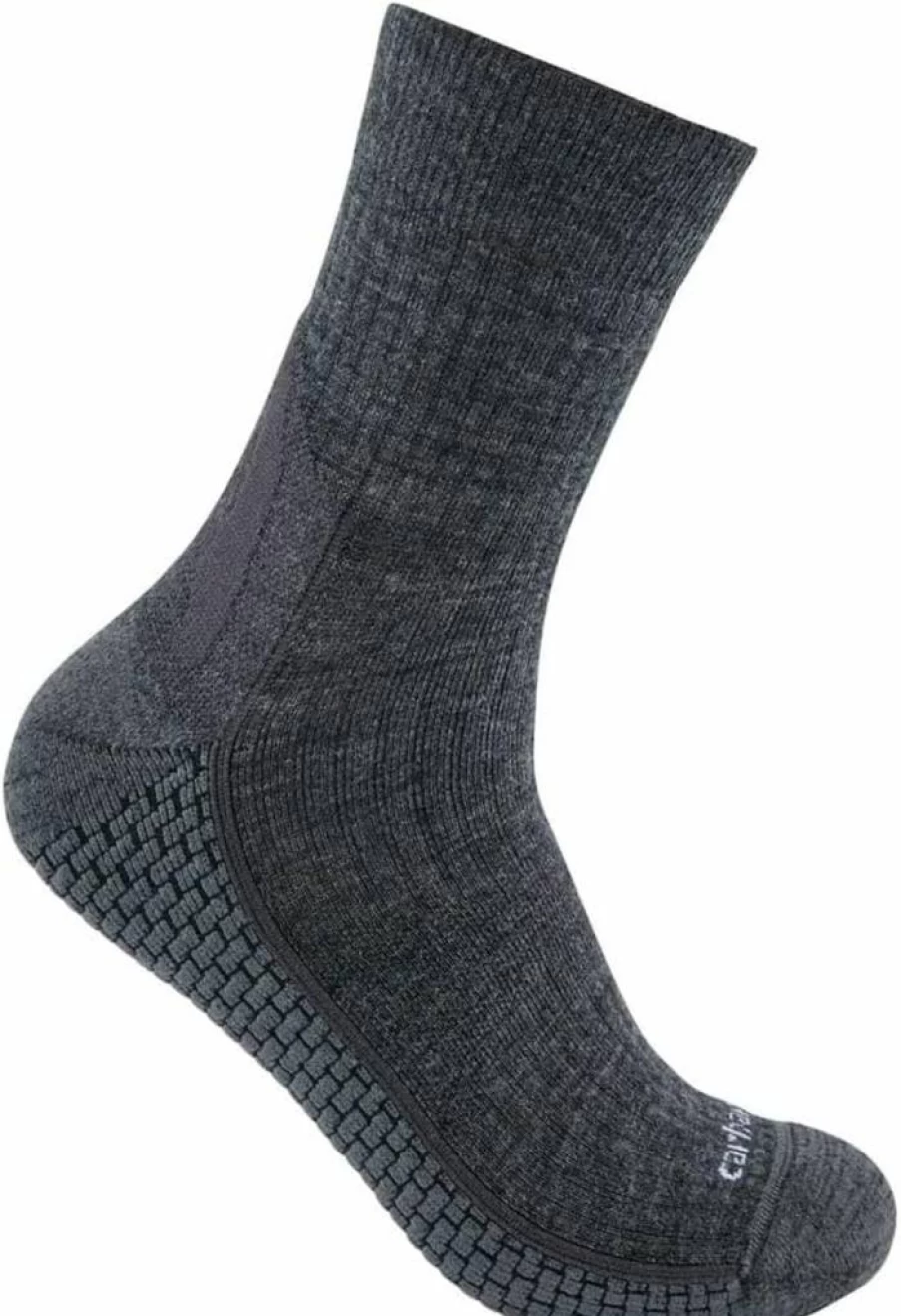 Carhartt Force Midweight Wool Blend Crew Socks for Men & Women - Durable Work & Outdoor Socks