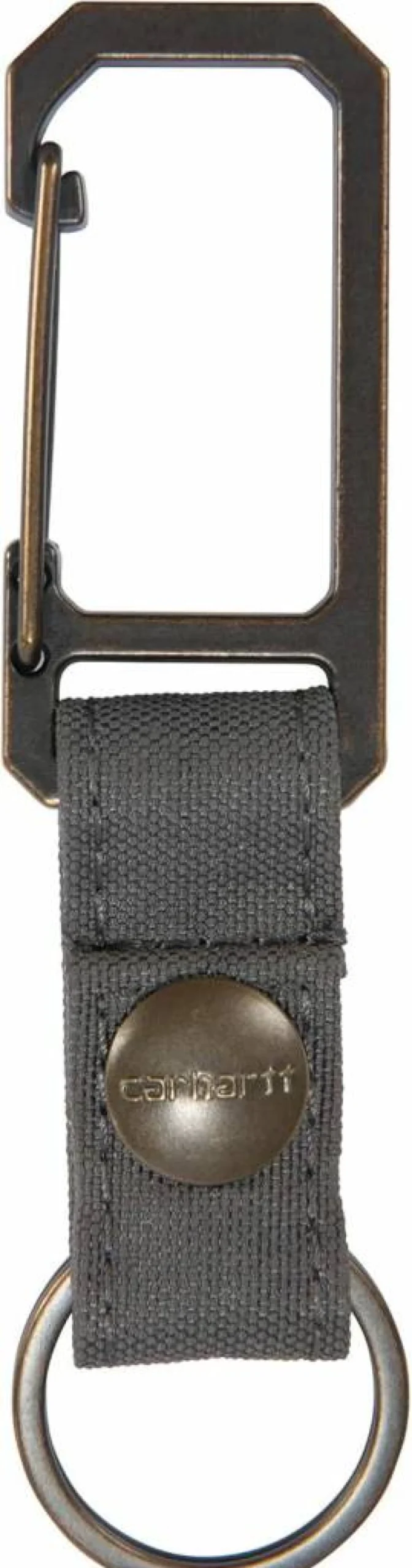 Carhartt Unisex Heavy-Duty Metal Key Holder with Belt Loop Clip - Secure Self-Locking Keyring for Car, Home, and Office Keys