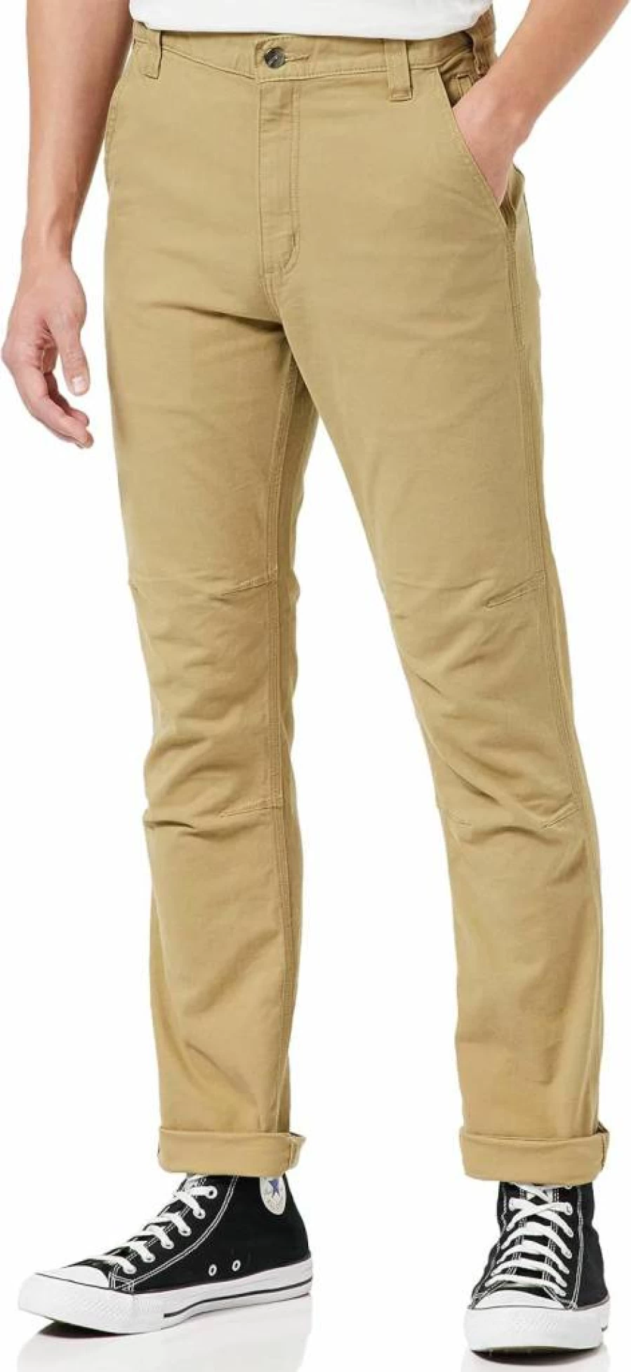 Carhartt Men's Rugged Flex Slim Fit Canvas Work Pants - Tapered 5-Pocket Durable Trousers