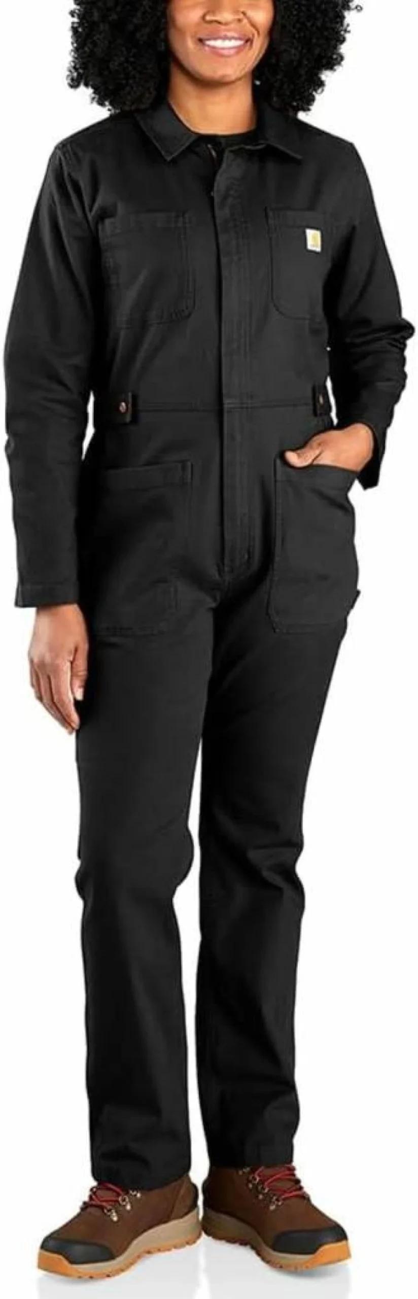 Carhartt Women's Rugged Flex Relaxed Fit Canvas Coverall Work Jumpsuit Durable Overalls