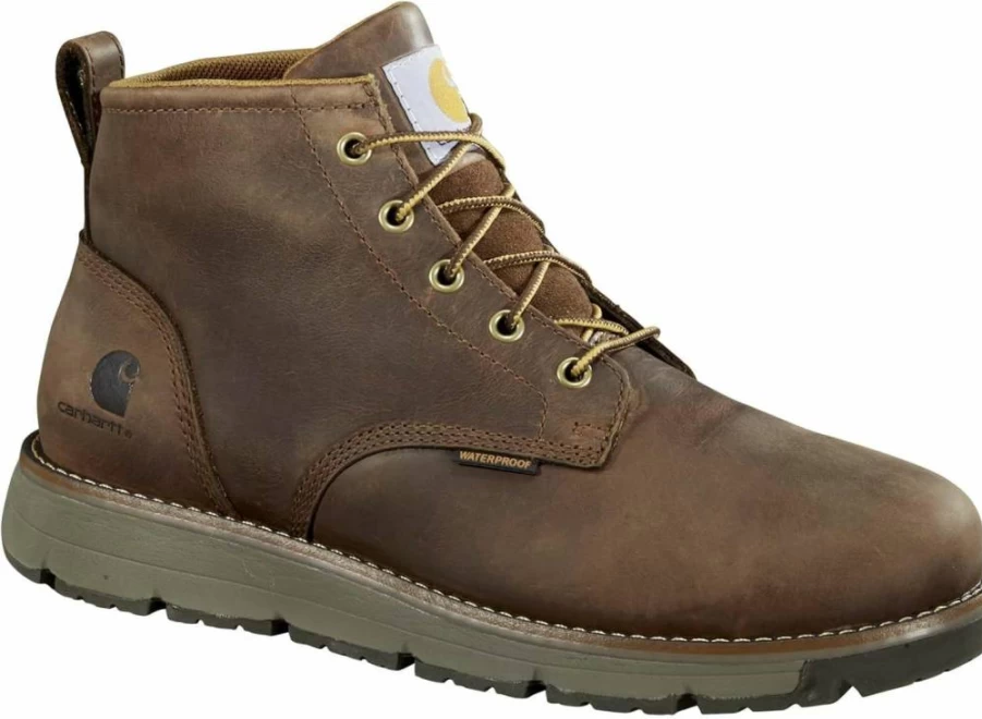 Carhartt Men's Millbrook 5-Inch Waterproof Steel Toe Work Boots - Durable Wedge Sole for Safety & Comfort