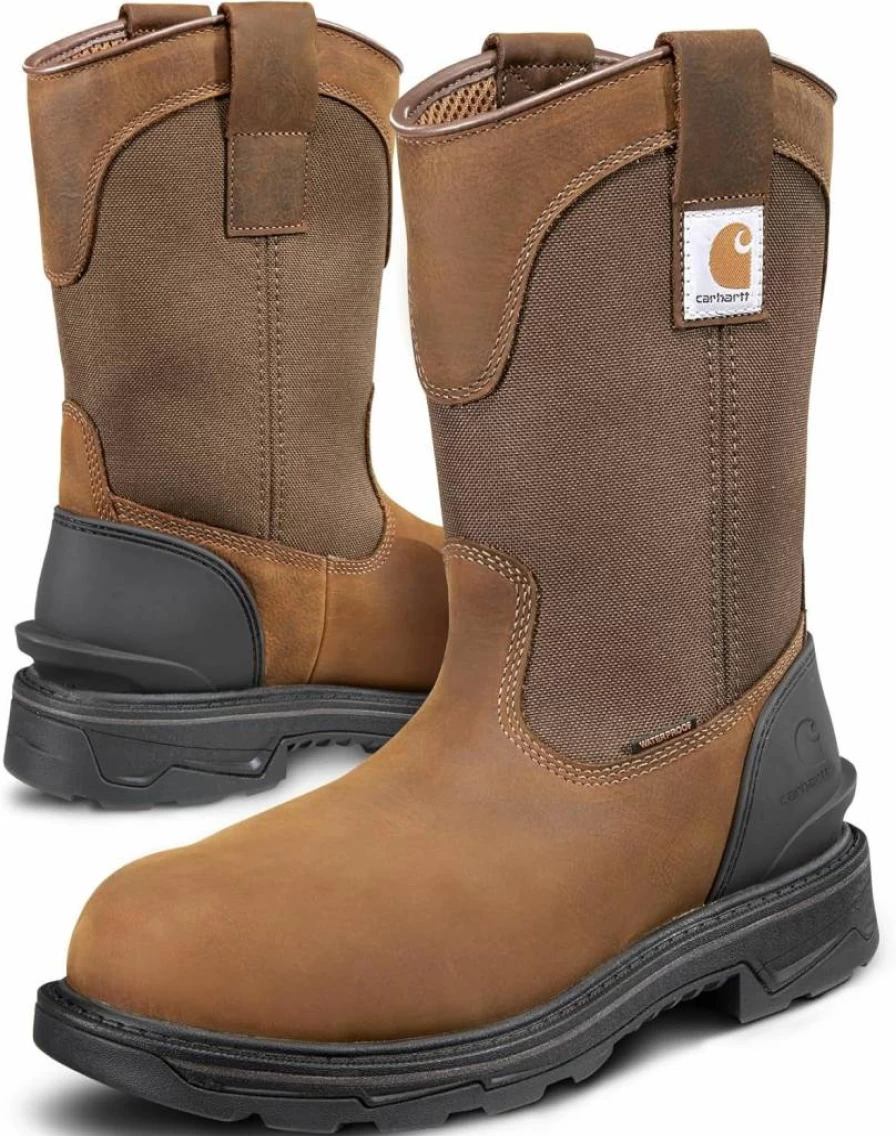 Carhartt Men's Wellington Steel Toe Work Boots - Durable Safety Boots for Men