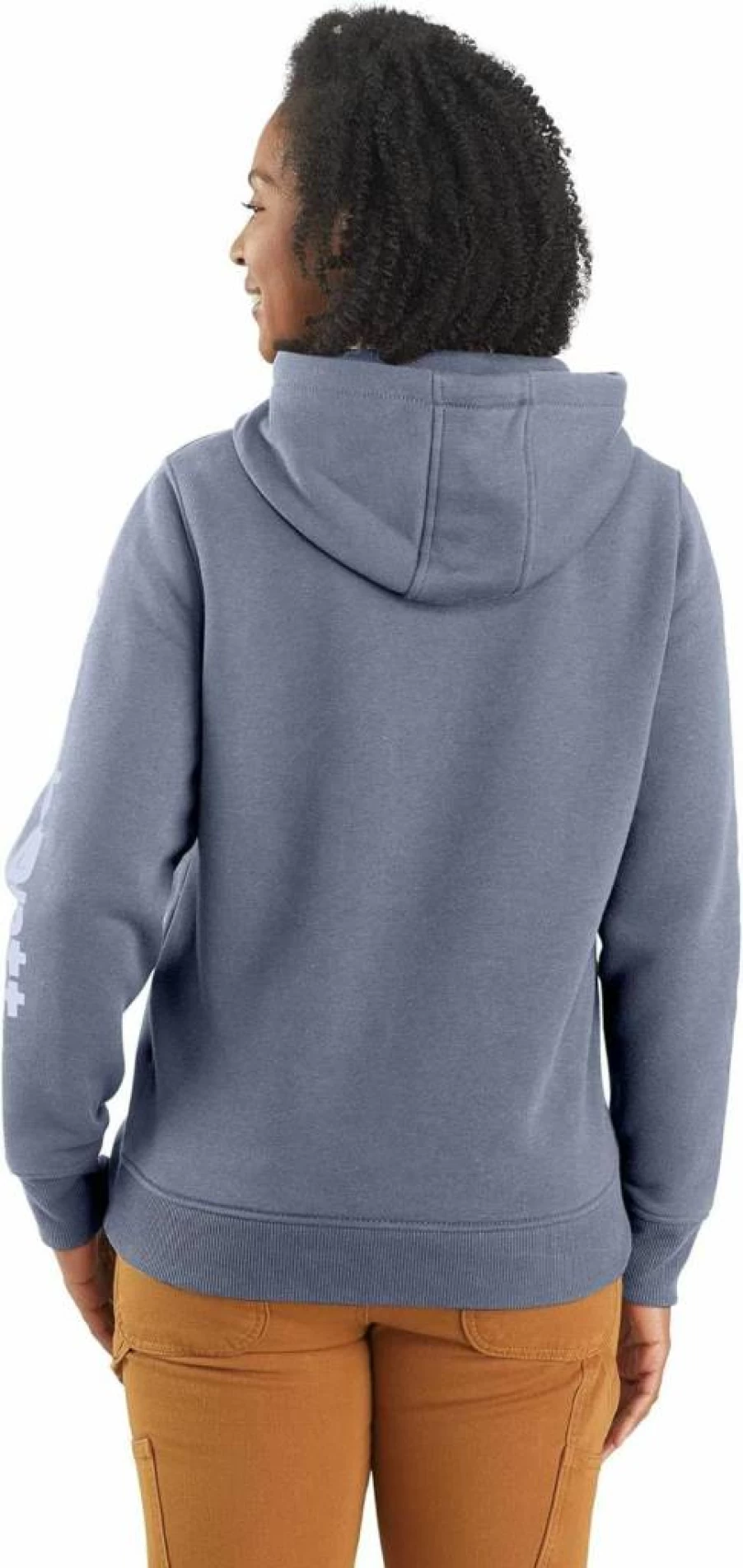 Carhartt Women's Relaxed Fit Midweight Graphic Logo Sweatshirt - Casual Long Sleeve Pullover