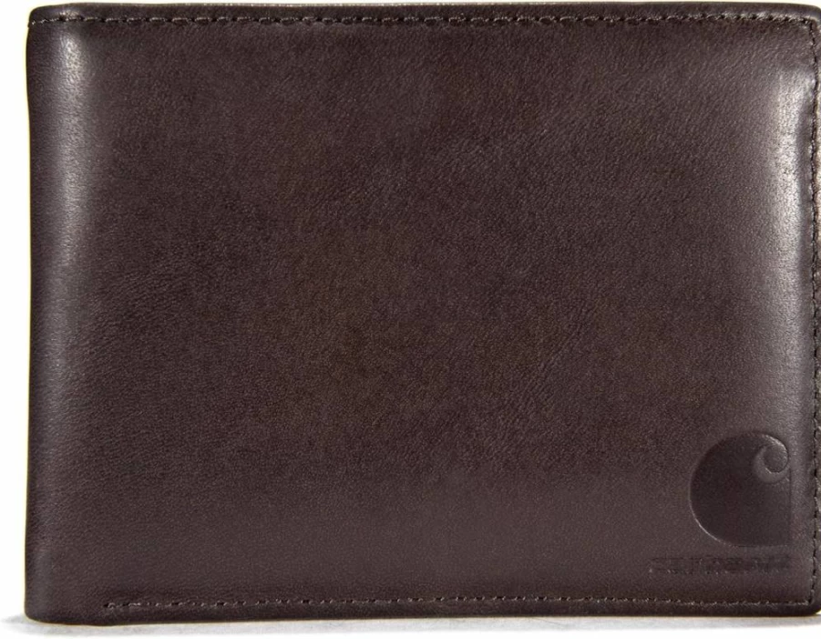Carhartt Men's Genuine Leather Wallets – Durable Oil Tan Finish in Multiple Styles
