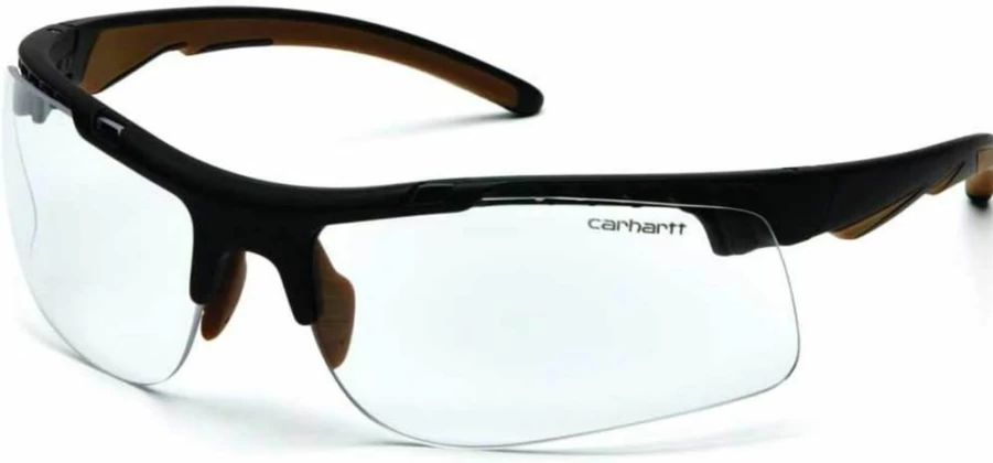 Carhartt CHB710DT Rockwood Safety Glasses with Anti-Fog Clear Lens, One Size Fits All