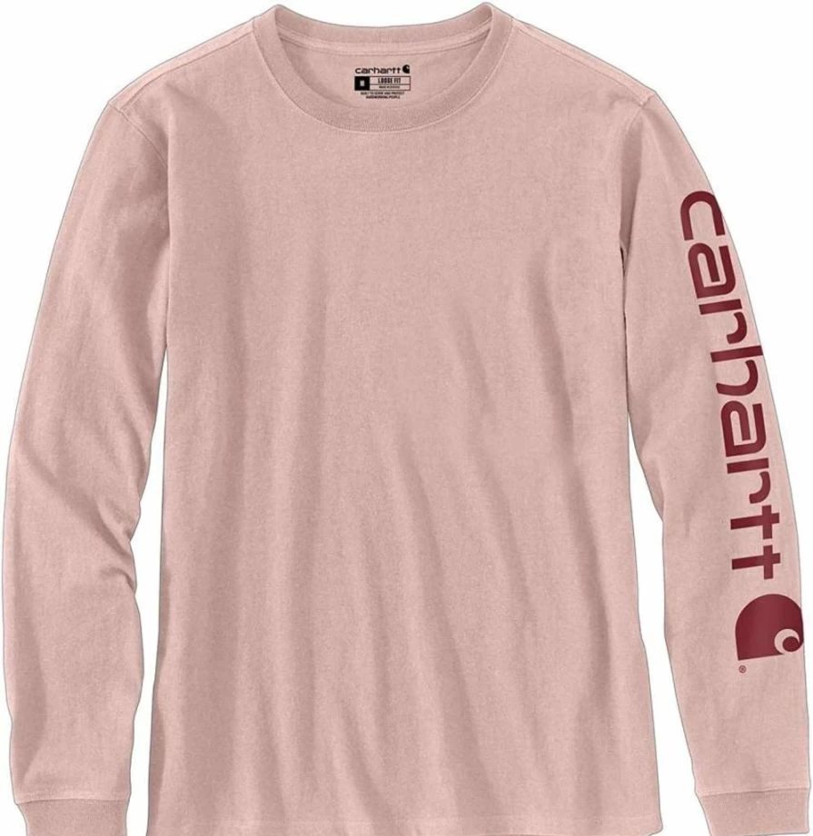 Carhartt Women's WK231 Long Sleeve Logo T-Shirt | Classic Fit Casual Top