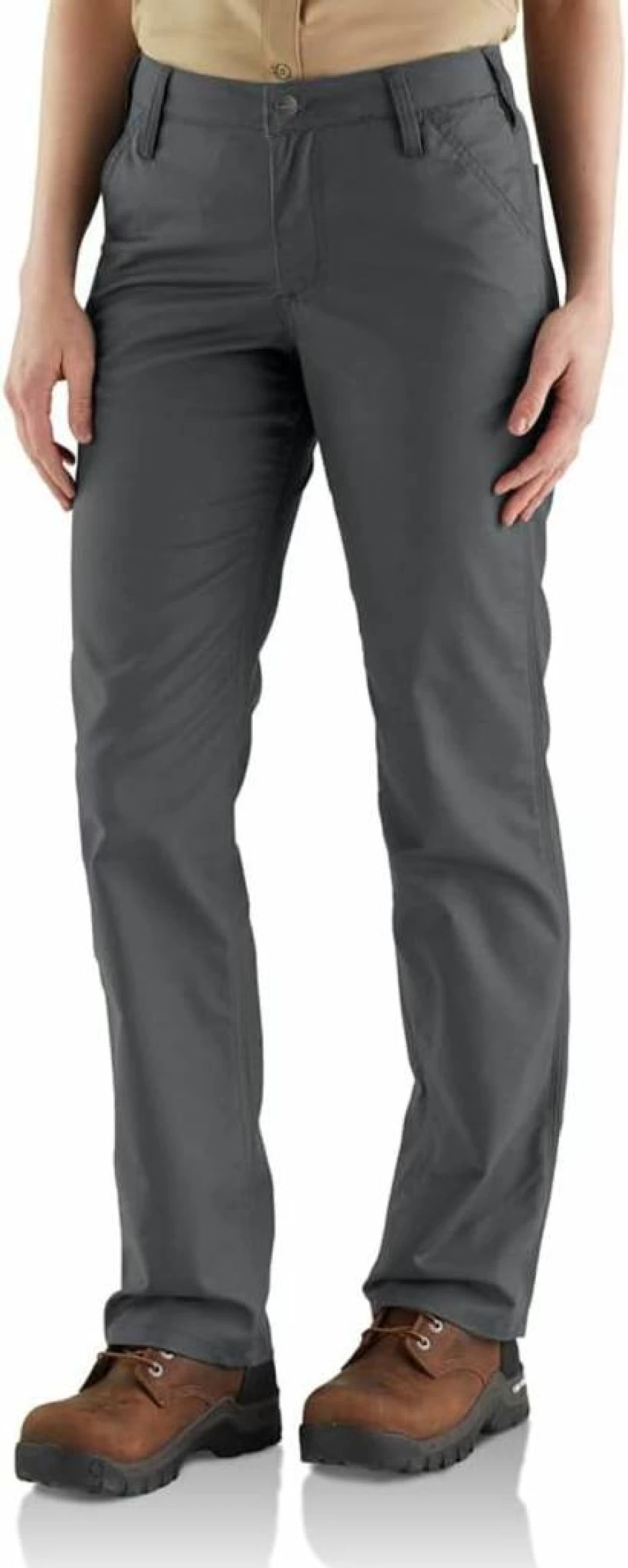 Carhartt Women's Rugged Flex Relaxed Fit Canvas Work Pants with Double-Front Durability