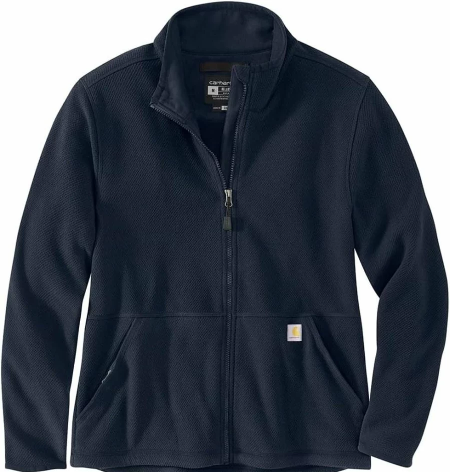 Carhartt Women's Relaxed Fit Full-Zip Fleece Jacket - Warm & Comfortable Outerwear