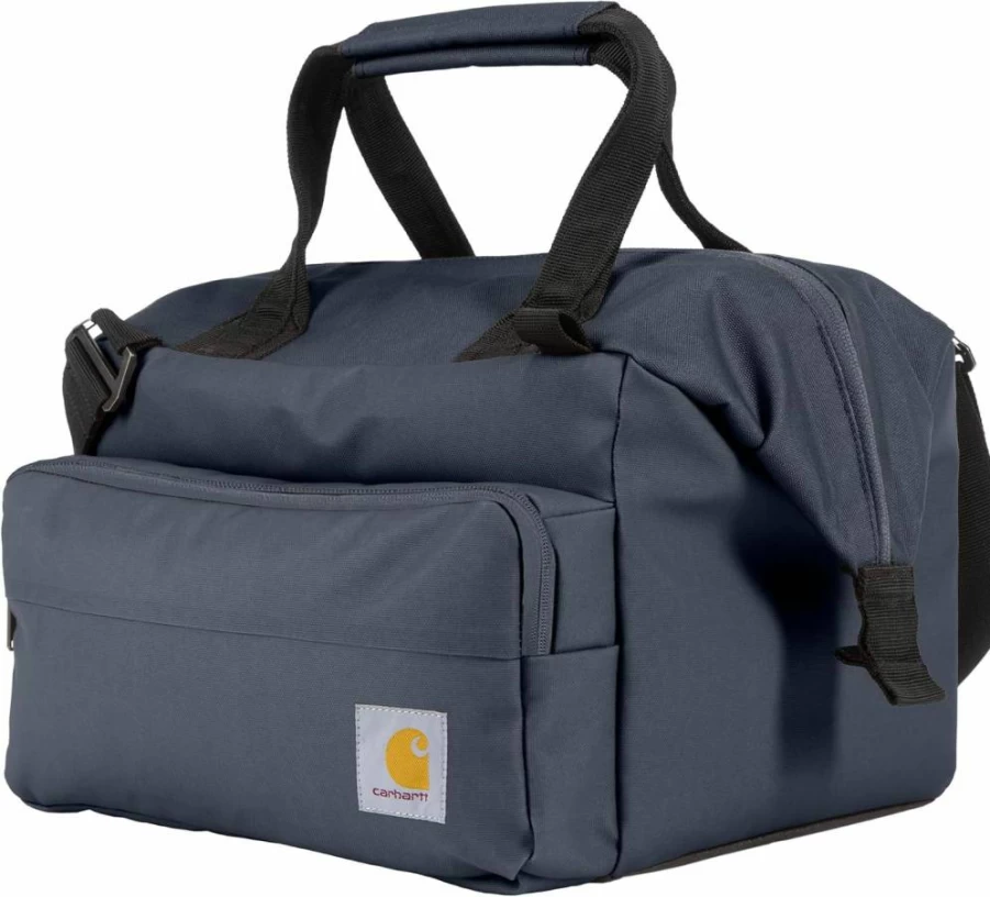 Carhartt Insulated Cooler with Thick Foam, Heavy-Duty Water-Resistant Material, Front Zippered Pocket for Maximum Ice Retention