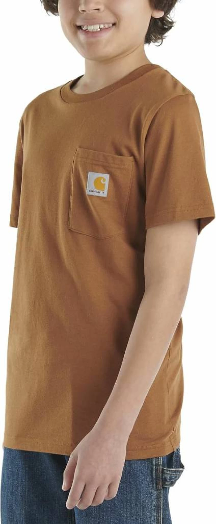 Carhartt Kids' Short Sleeve Pocket T-Shirt for Boys and Girls - Durable Cotton Tee