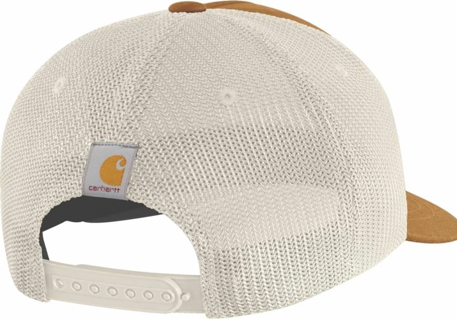 Carhartt Men's Hamilton Twill Cap with Mesh Back and Embroidered Logo