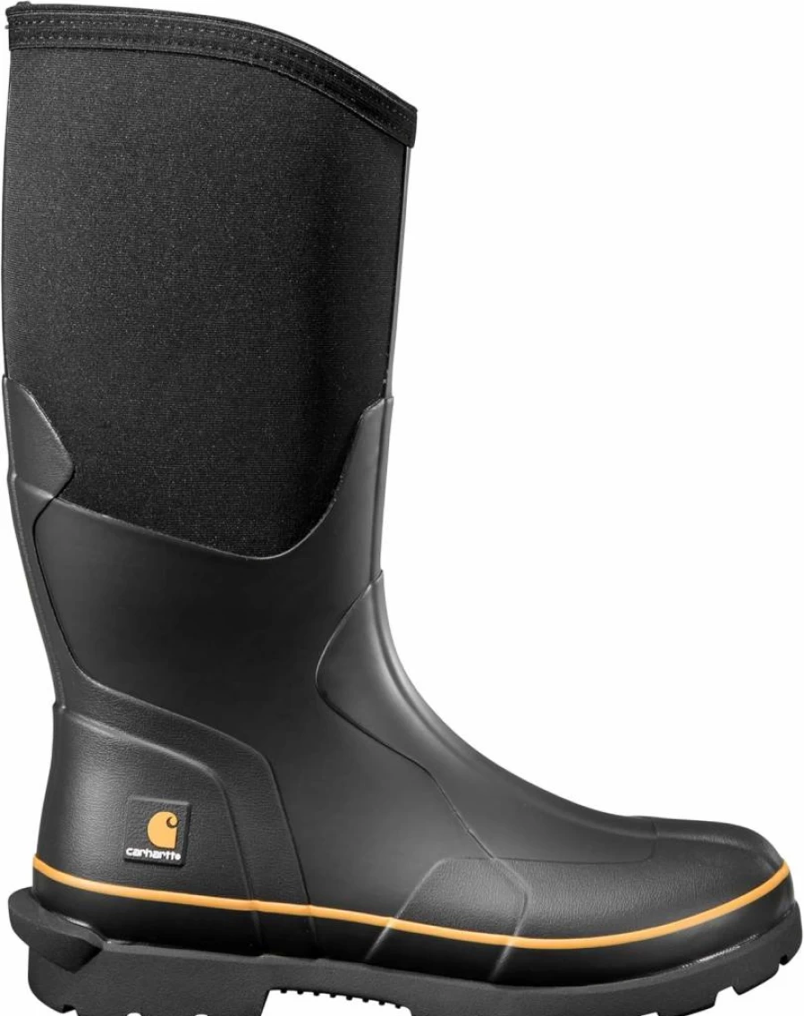 Carhartt Men's Knee High Waterproof Rubber Work Boots - 15-Inch Durability for Tough Conditions