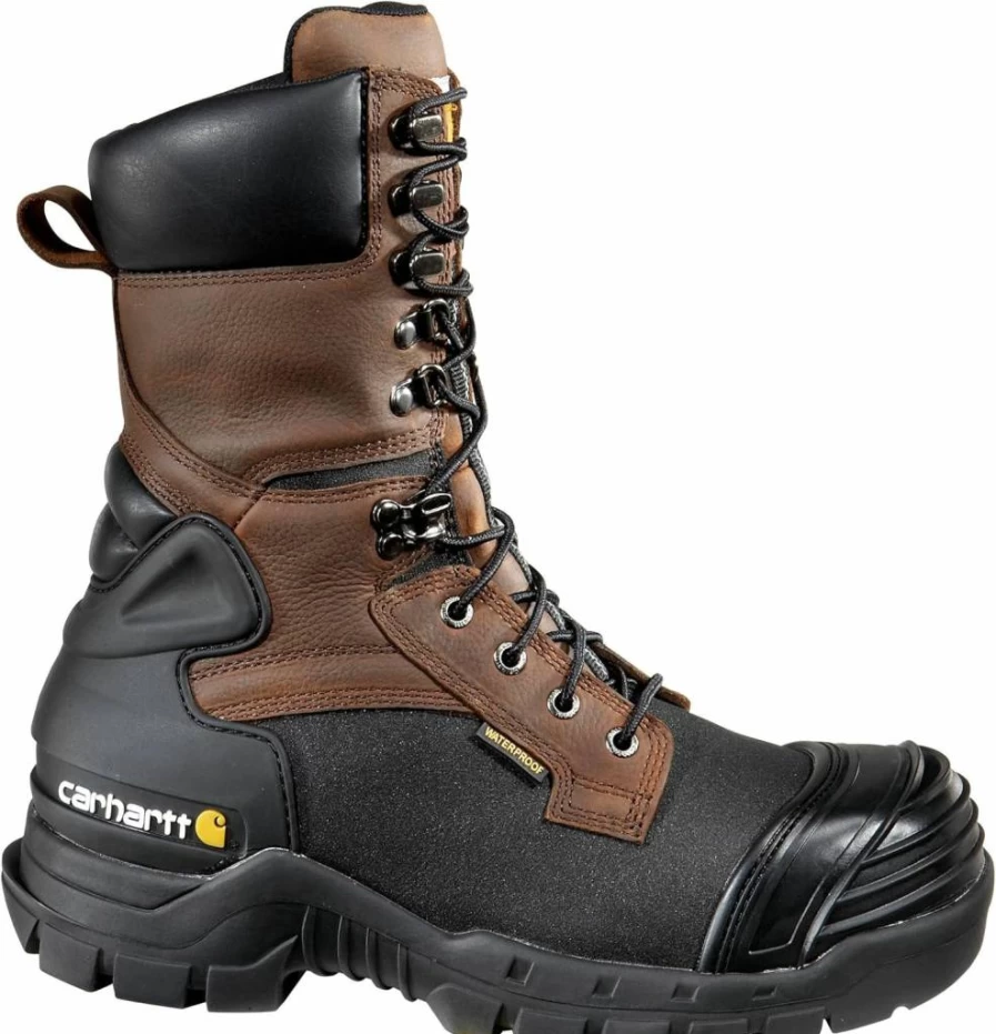 Carhartt Men's Waterproof Insulated 10-Inch Pac Boot CMC1259 for Cold Weather Work & Outdoor Use