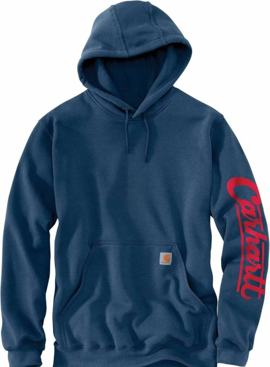 Carhartt Men's Loose Fit Midweight Graphic Hooded Sweatshirt - Built for Durability & Comfort