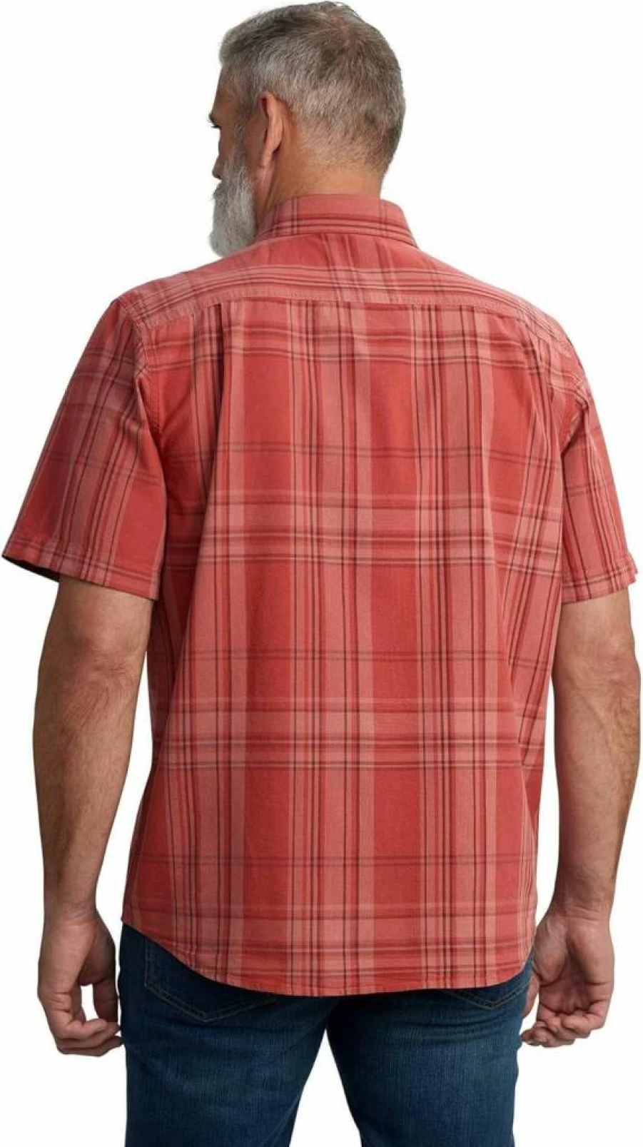 Carhartt Men's Loose Fit Short-Sleeve Plaid Shirt - Midweight Casual Work Shirt