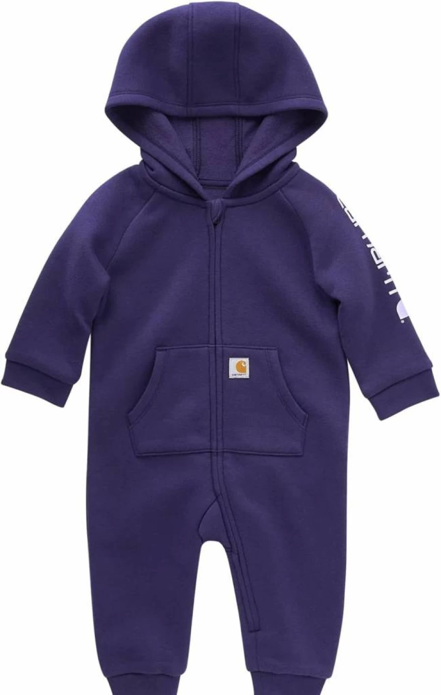 Carhartt Kids Quilted Jersey Zip-Front Hooded Coverall CM9758 - Durable Long-Sleeve Workwear for Boys & Girls