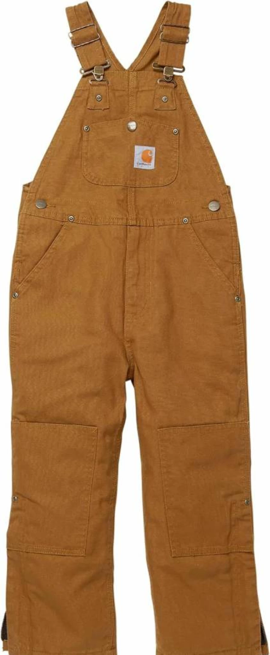 Carhartt Boys' Washed Duck Bib Overalls CM8603 Durable Workwear for Kids