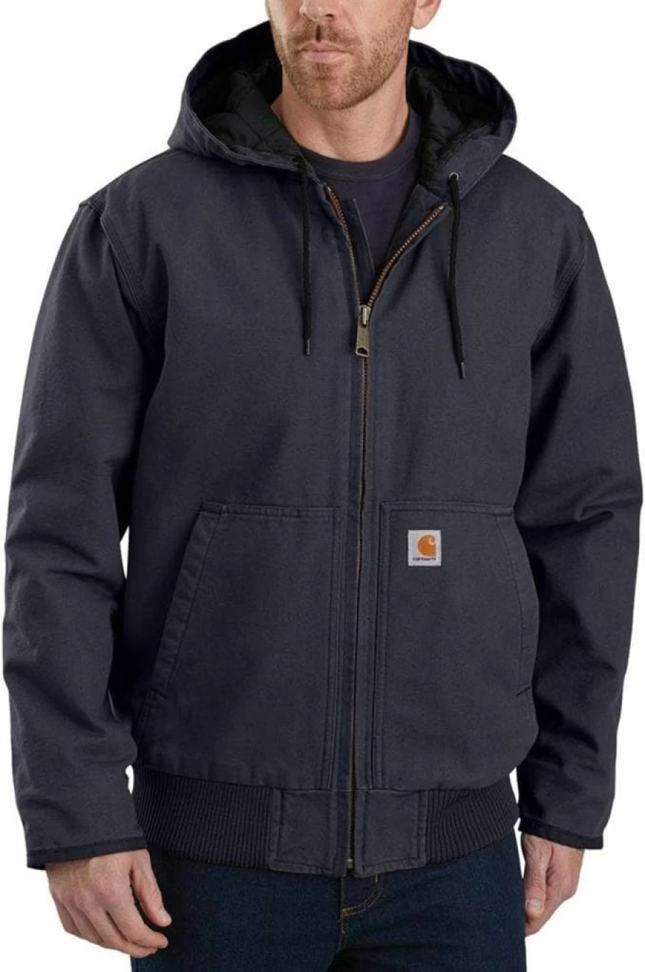 Carhartt Men's J130 Washed Duck Active Jacket - Durable Workwear Coat for Men