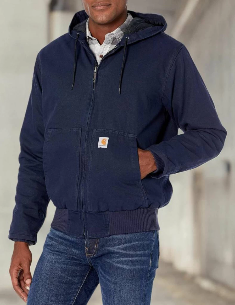 Carhartt Men's J130 Washed Duck Active Jacket - Durable Workwear Coat for Men