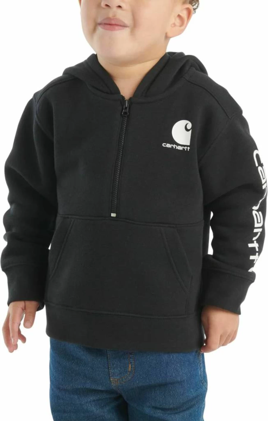 Carhartt Boys Long-Sleeve Quilted Half-Zip Sweatshirt Ca6702 - Kids' Jersey Top