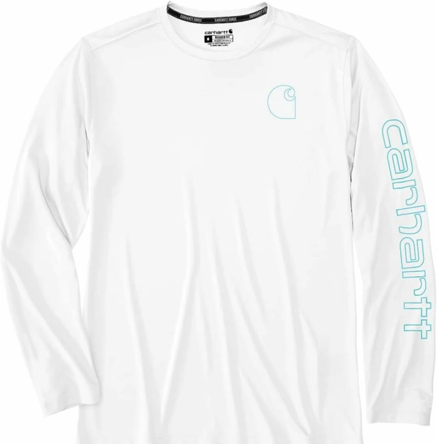 Carhartt Men's Lightweight Long-Sleeve Sun Defender T-Shirt with Logo Graphic