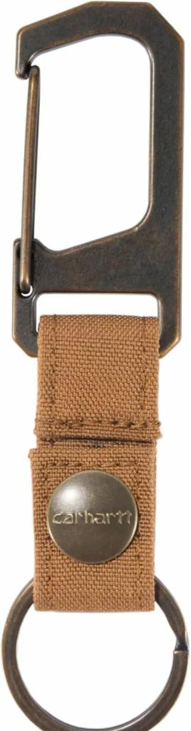Carhartt Unisex Heavy-Duty Metal Key Holder with Belt Loop Clip - Secure Self-Locking Key Ring for Car, Home, and Office Keys