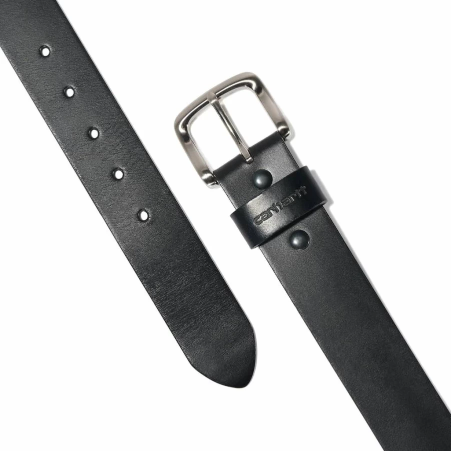 Carhartt Men's Genuine Leather Casual Belt - Durable Bridle Leather, Multiple Colors & Sizes for Everyday Wear