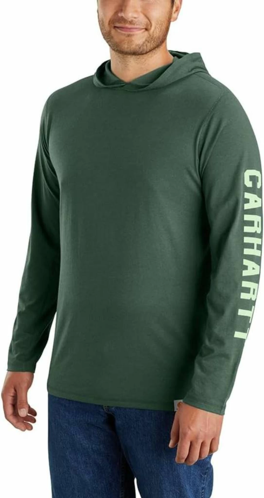 Carhartt Men's Force Relaxed Fit Midweight Long-Sleeve T-Shirt with Logo