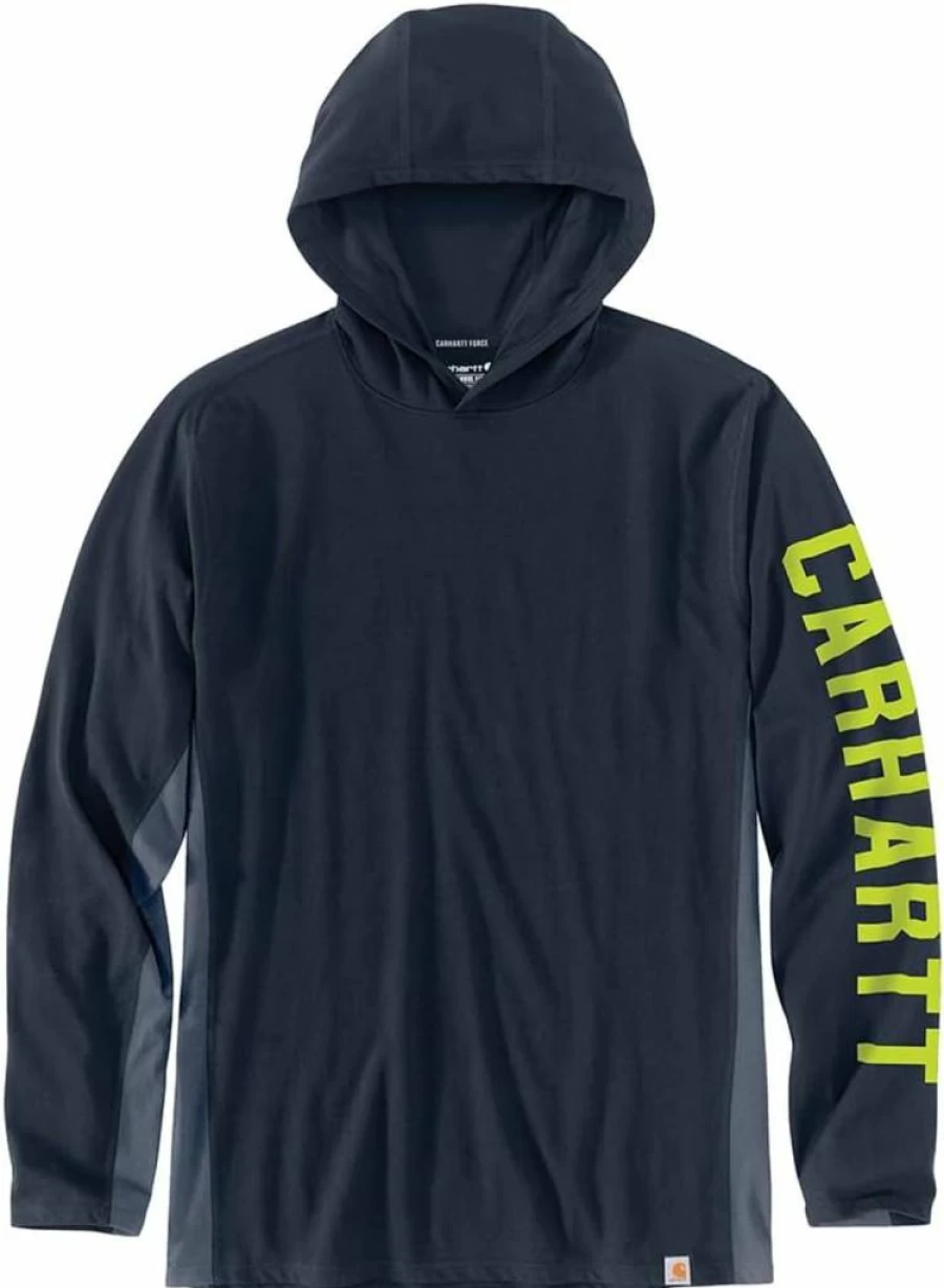 Carhartt Men's Force Relaxed Fit Midweight Long-Sleeve T-Shirt with Logo