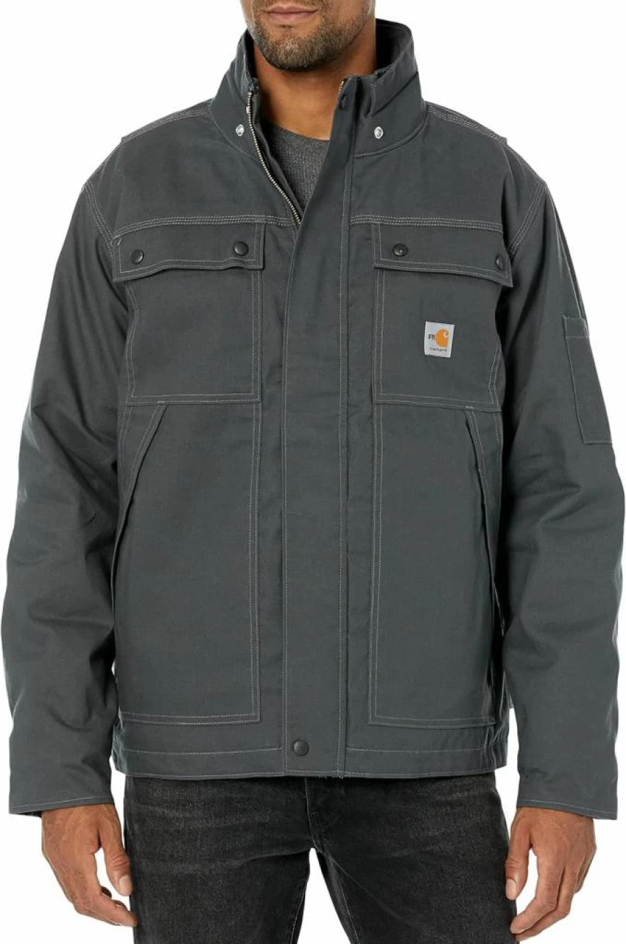 Carhartt Men's Flame Resistant Insulated Duck Coat - Relaxed Fit Full Swing for Comfort & Safety