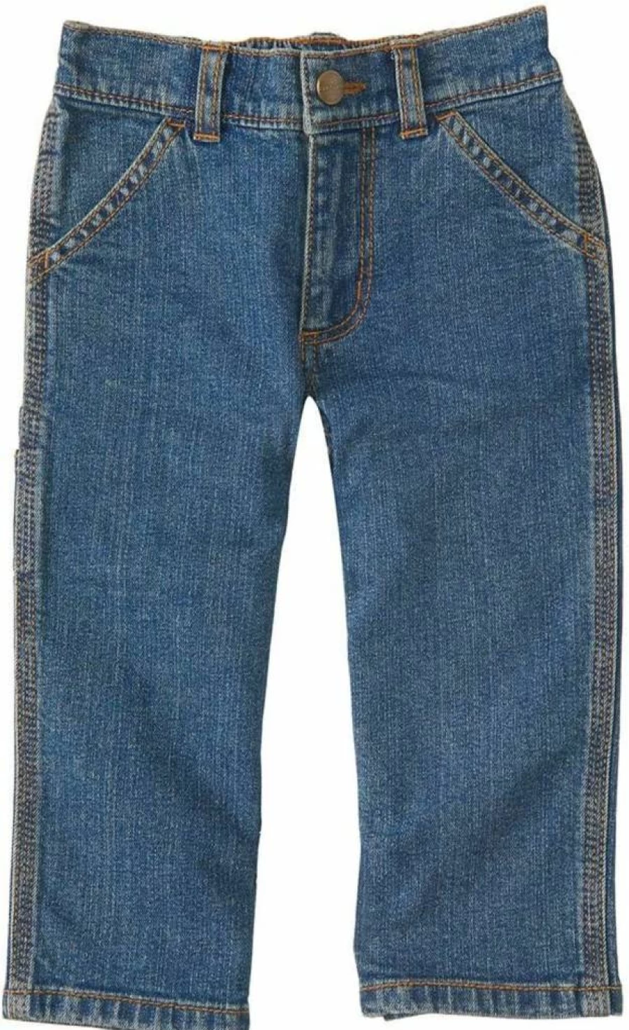 Carhartt Baby Boys' & Toddler Washed Denim Overalls - Durable Kids' Workwear Dungaree Pants