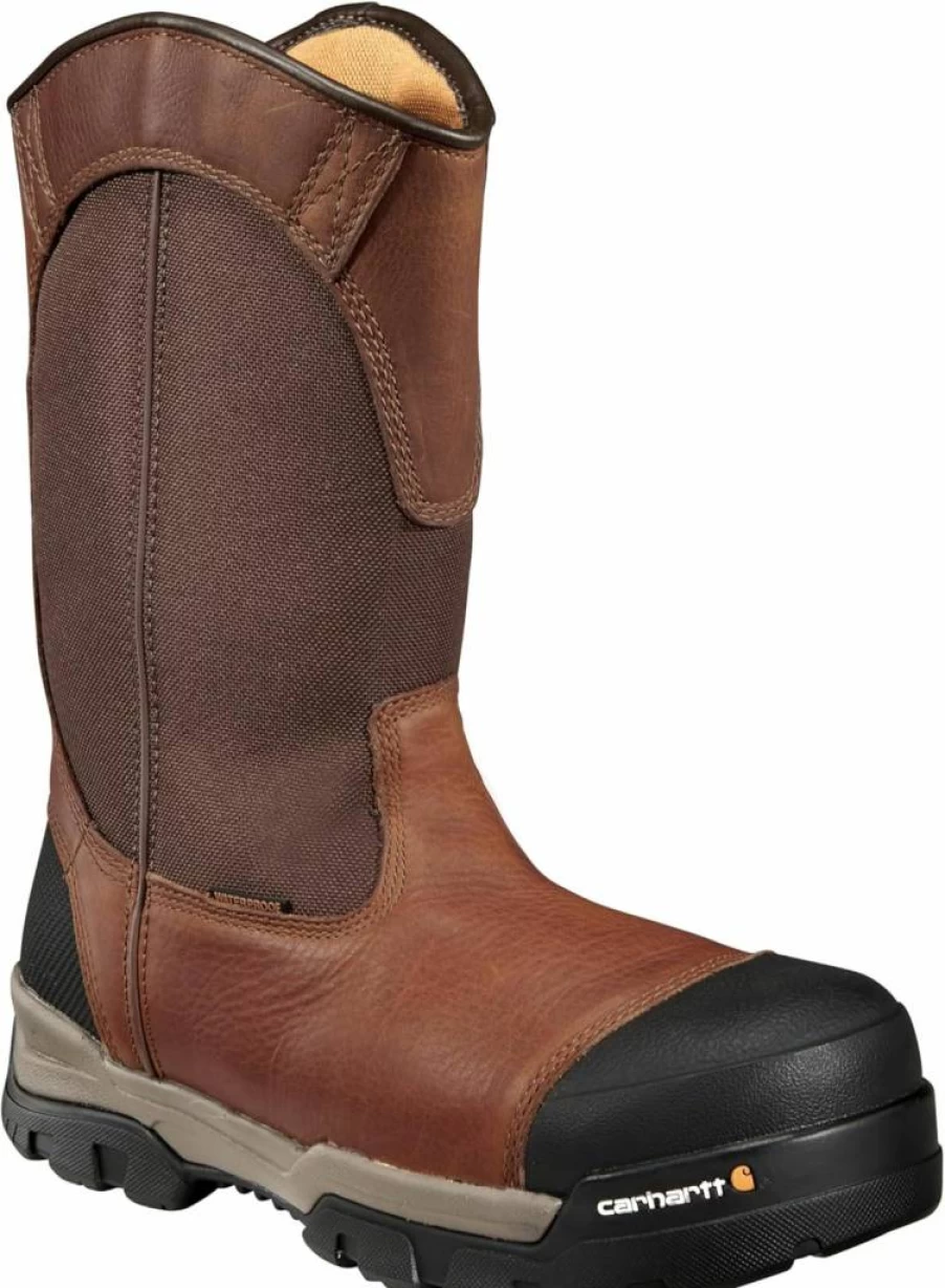 Carhartt Men's Ground Force 10-Inch Waterproof Wellington Work Boot with Composite Toe - CME1355