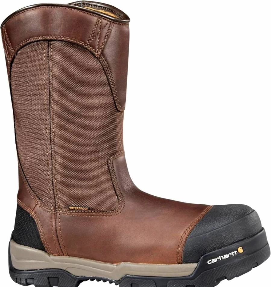 Carhartt Men's Ground Force 10-Inch Waterproof Wellington Work Boot with Composite Toe - CME1355