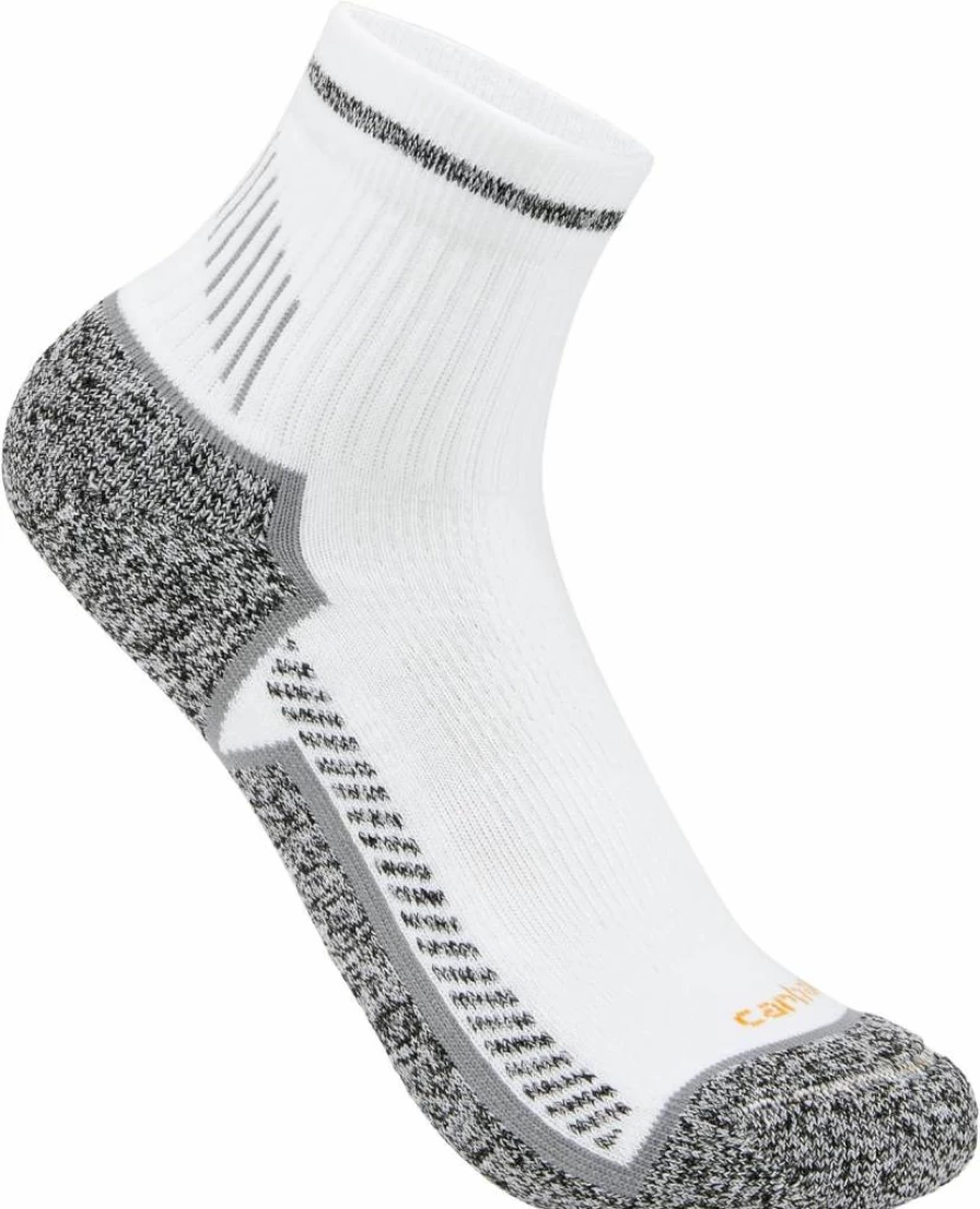 Carhartt Men's Force Midweight Work Socks 3-Pack - Durable Crew Socks for Heavy Duty Use