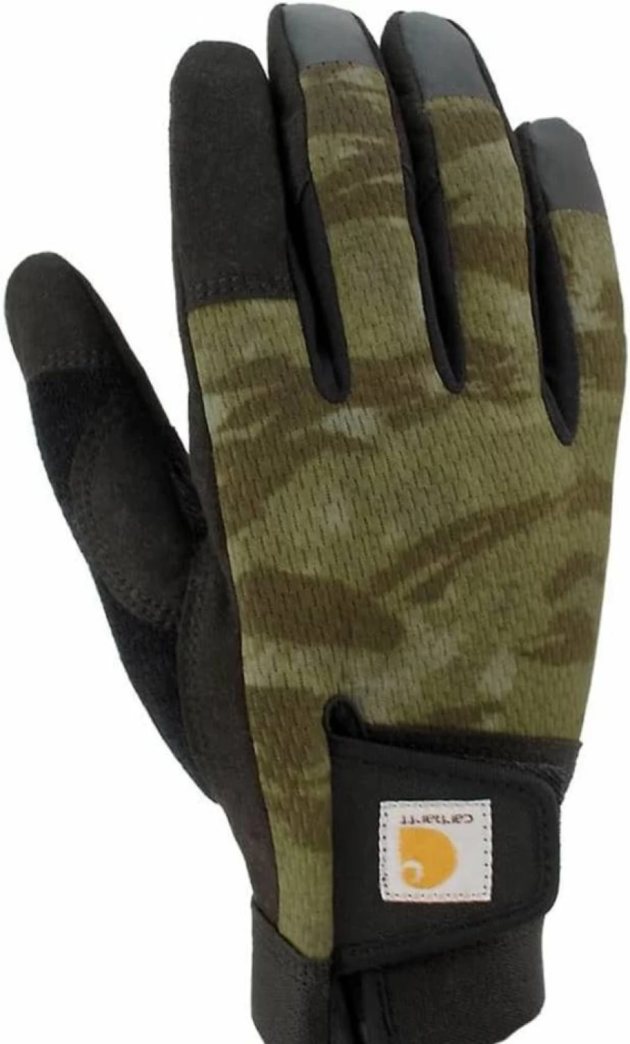 Carhartt Men's High Dexterity Touchscreen Leather Work Gloves with Secure Cuff