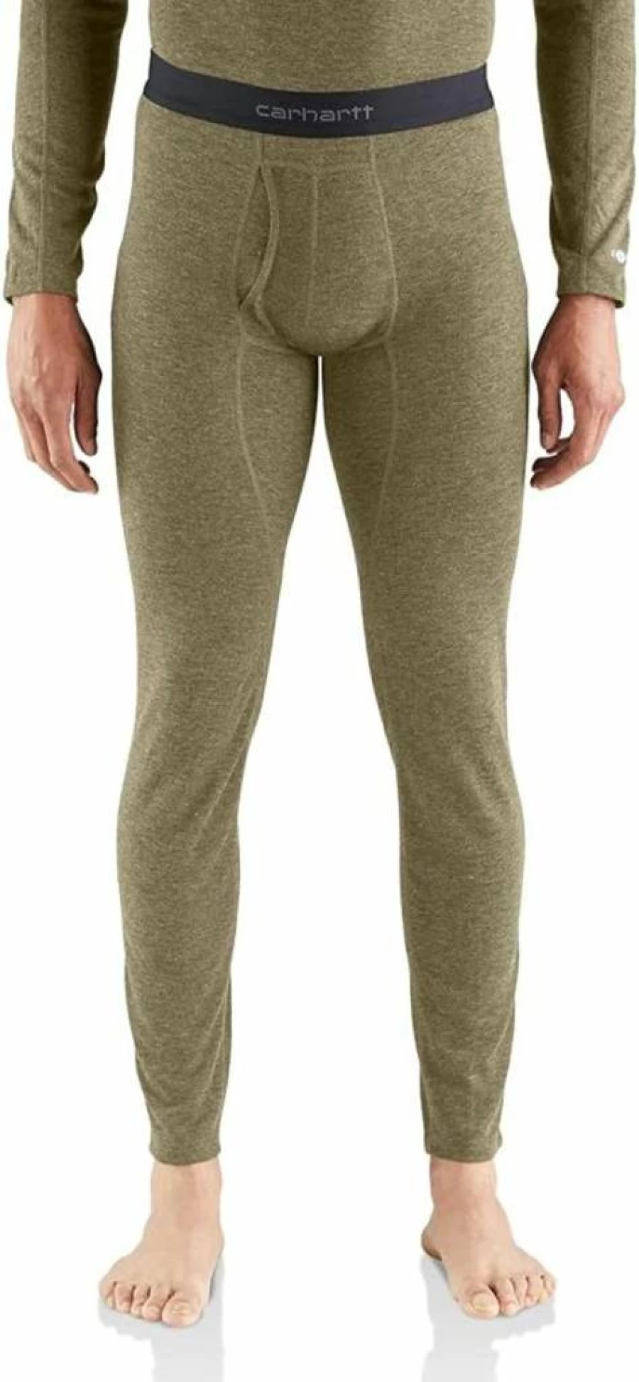 Carhartt Men's Force Midweight Base Layer Pants - Synthetic-Wool Blend Thermal Underwear for Cold Weather