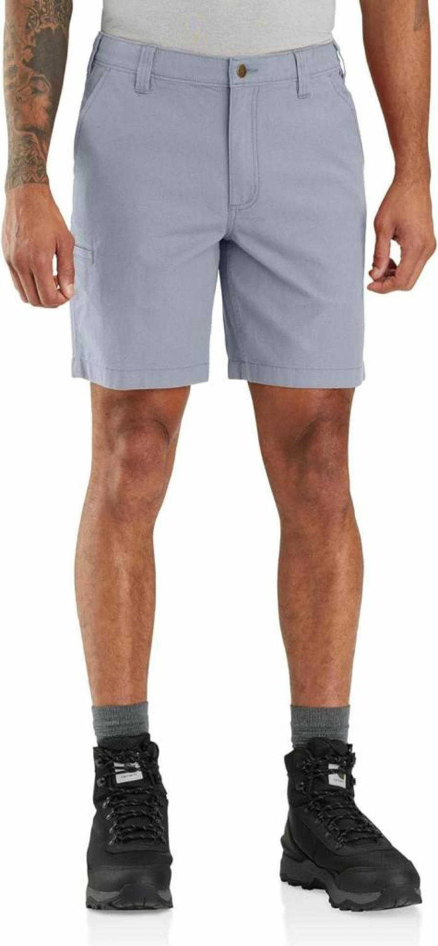 Carhartt Men's Rugged Flex Relaxed Fit 8-Inch Canvas Work Shorts Durable Comfortable Utility Shorts for Work Outdoor