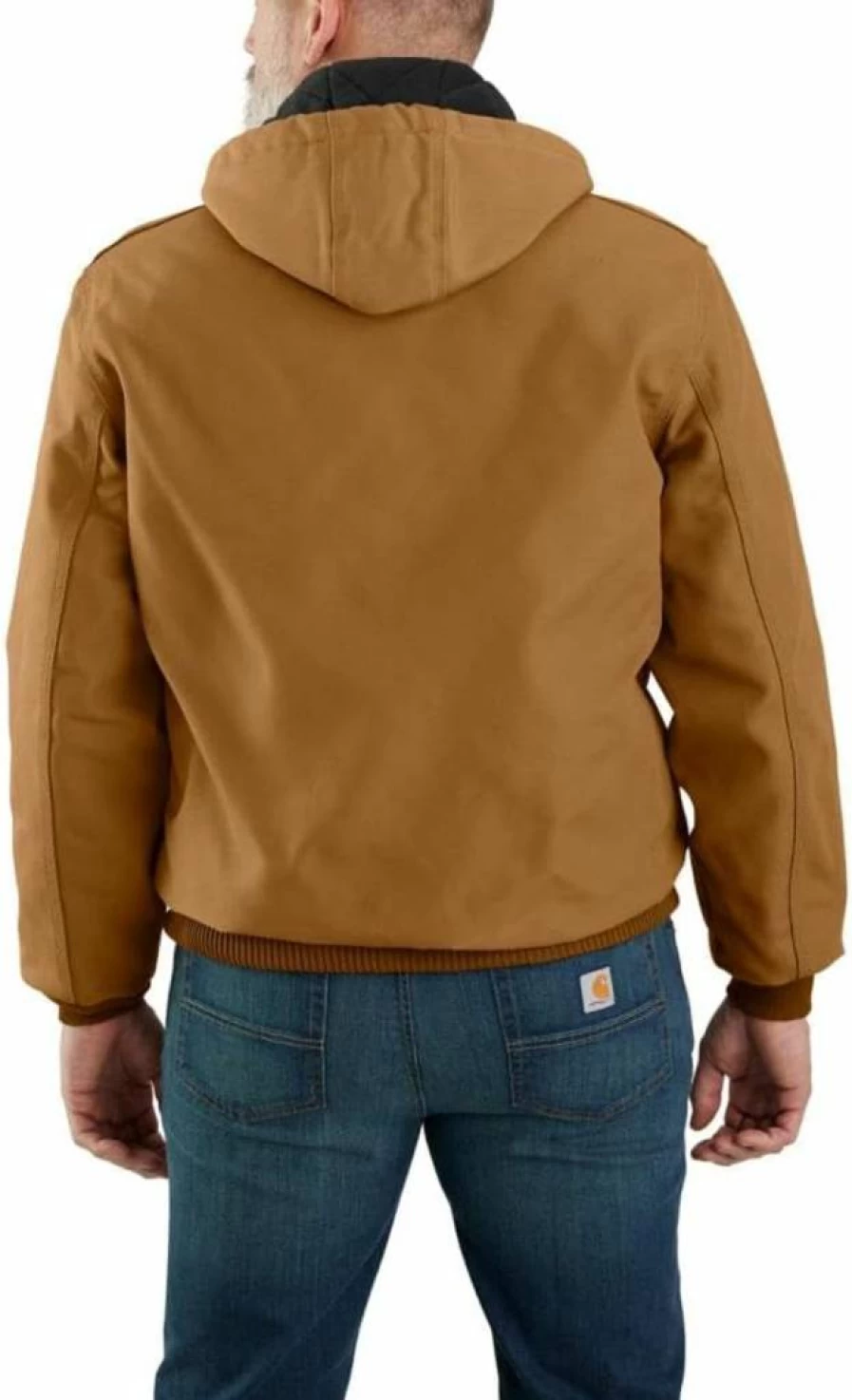 Carhartt Men's Insulated Active Jacket - Loose Fit Firm Duck Workwear for Durability and Warmth