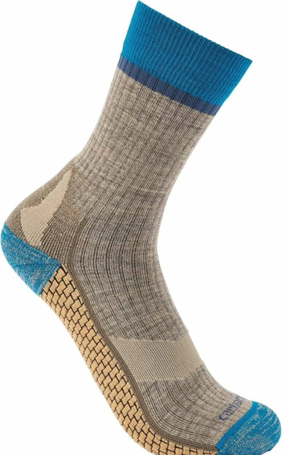 Carhartt Women's Force Grid Midweight Crew Socks - Synthetic-Merino Wool Blend for Comfort & Durability