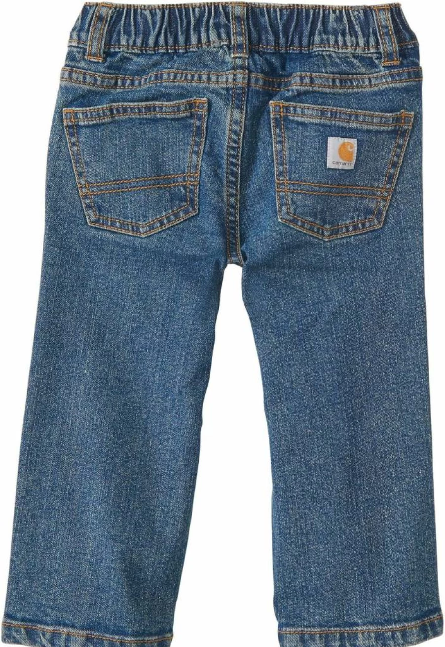 Carhartt Baby Boys' Denim Jeans - Durable & Comfortable Toddler Pants for Active Play