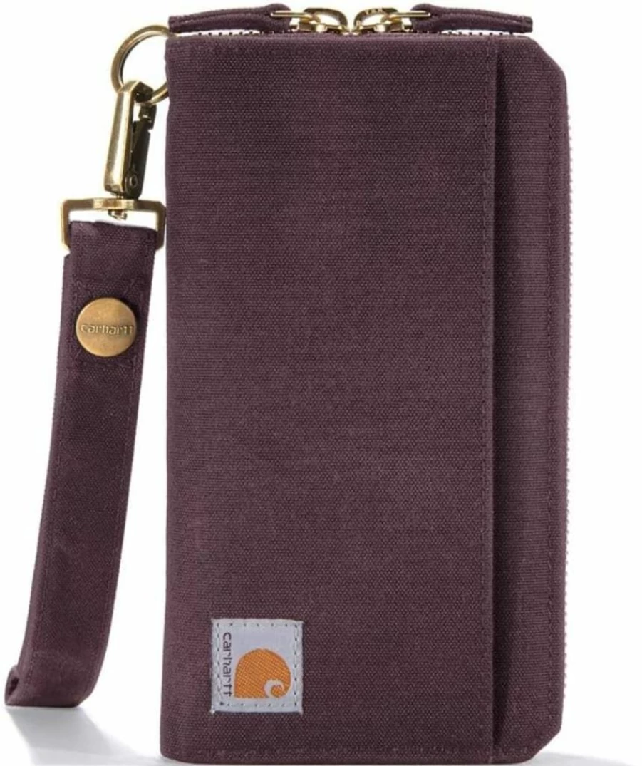 Carhartt Women's Casual Canvas Lay Flat Clutch Wallet - Stylish & Durable Design