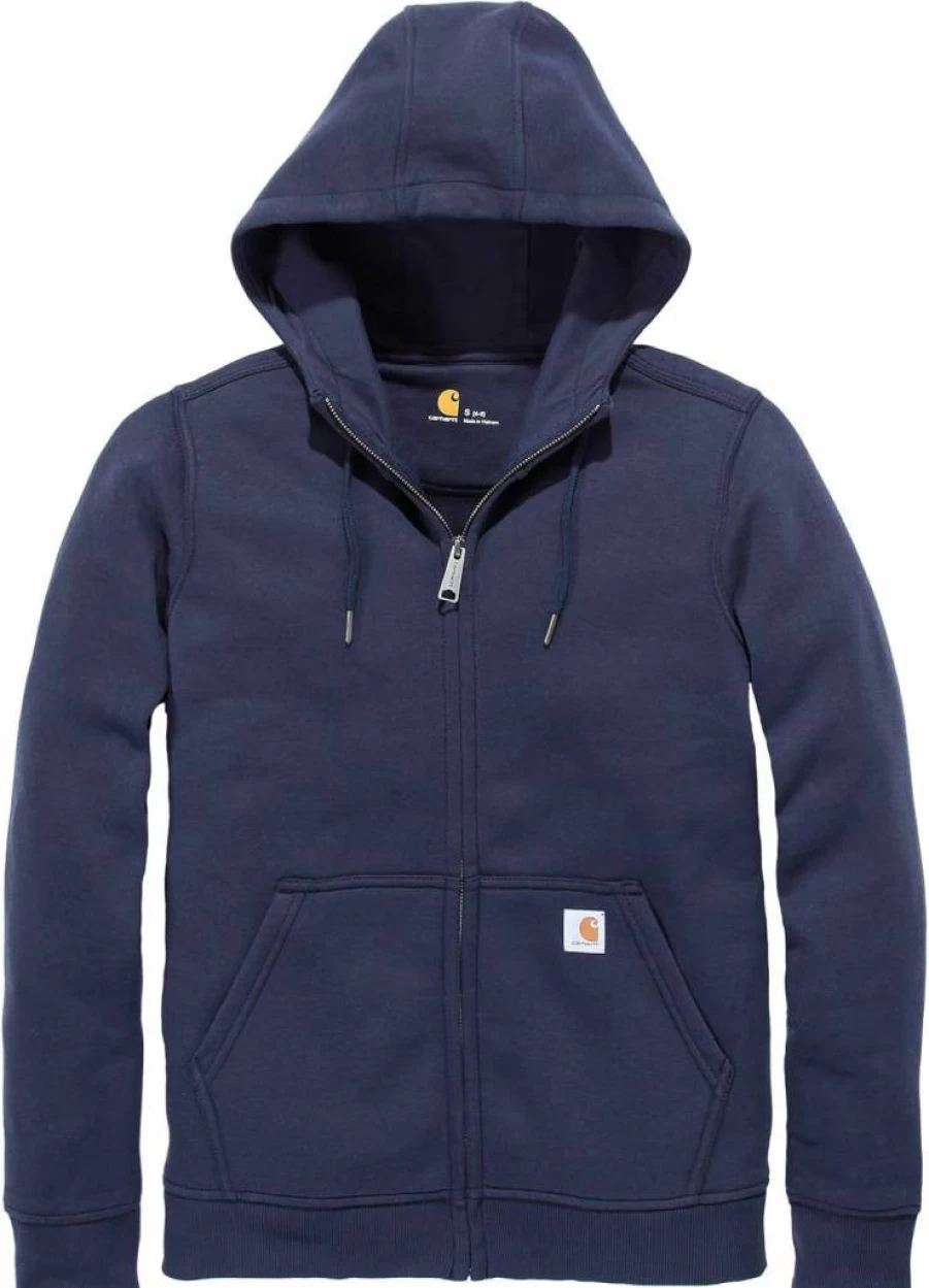 Carhartt Women's Zip-Up Hoodie - Durable Fleece Pullover with Front Pockets for Comfort & Style