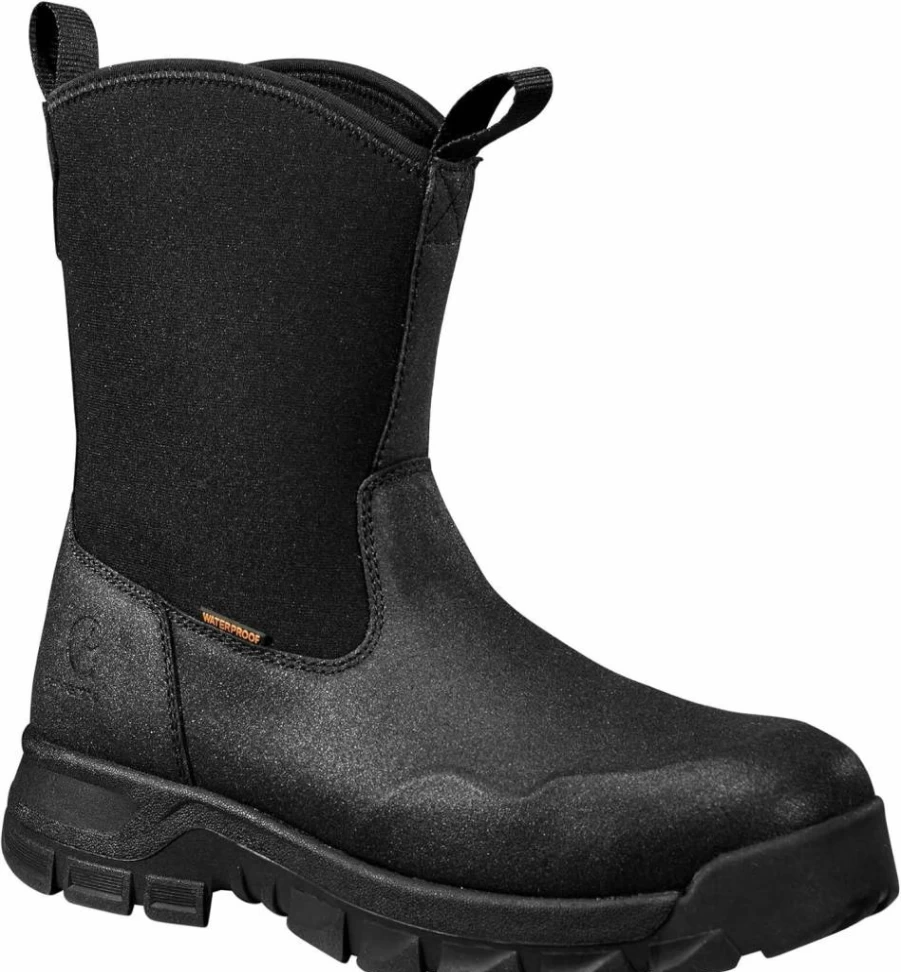 Carhartt Men's Kentwood Waterproof Steel Toe Wellington Work Boots - 9 Inch Industrial Safety Boots for Men