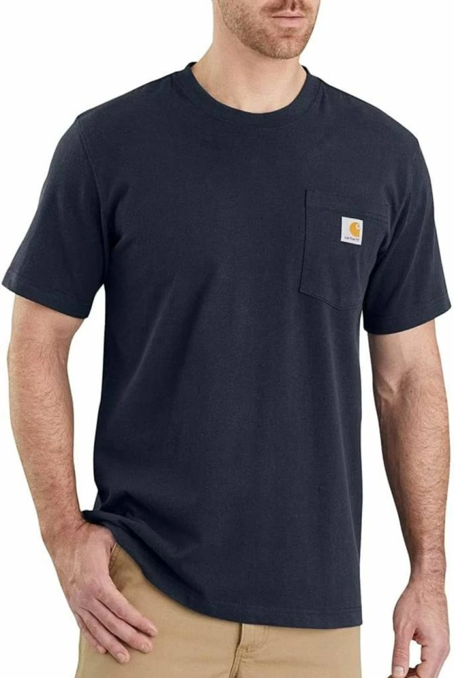 Carhartt Men's Relaxed Fit Work Pocket T-Shirt 103296 - Durable Cotton Tee for Work & Casual Wear