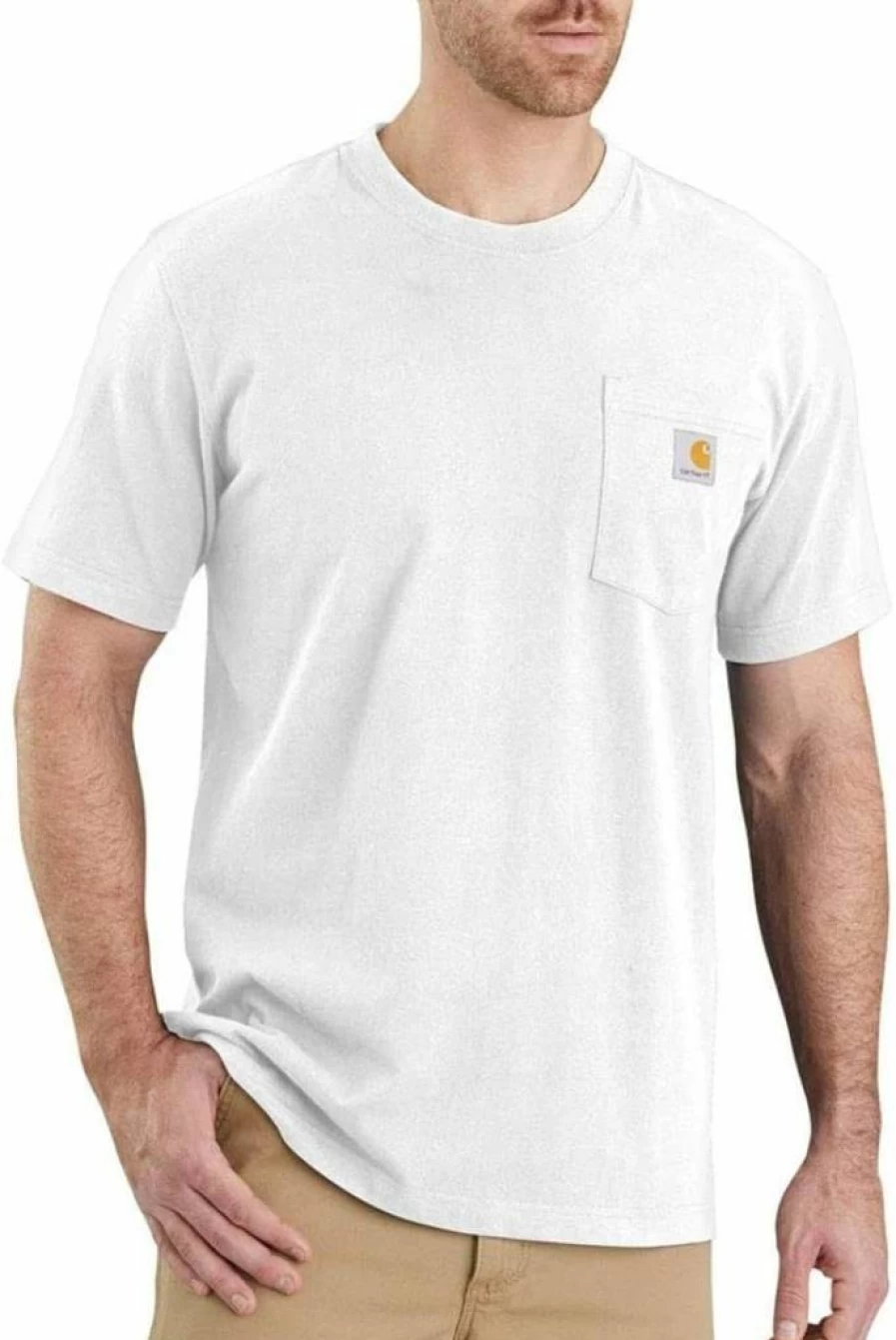 Carhartt Men's Relaxed Fit Work Pocket T-Shirt 103296 - Durable Cotton Tee for Work & Casual Wear