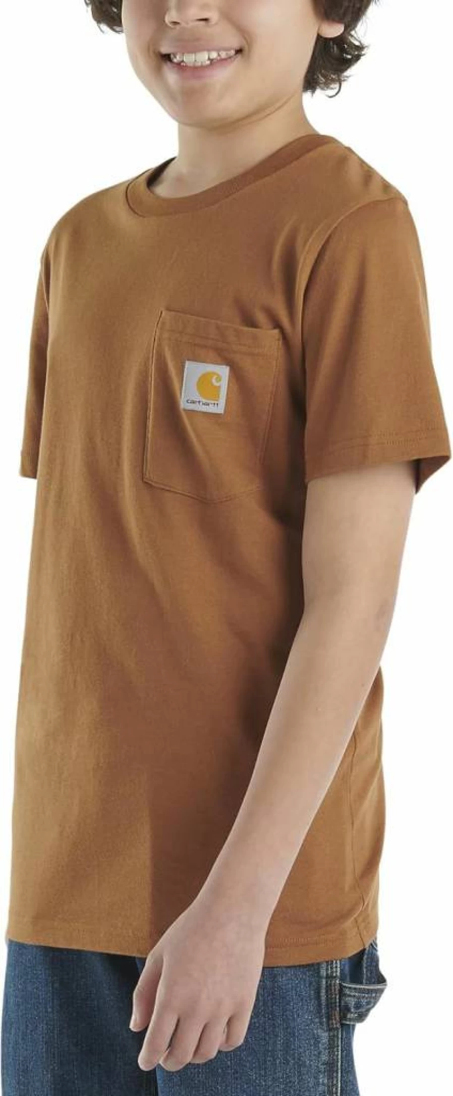 Carhartt Kids' Short Sleeve Pocket T-Shirt for Boys and Girls - Durable Cotton Tee