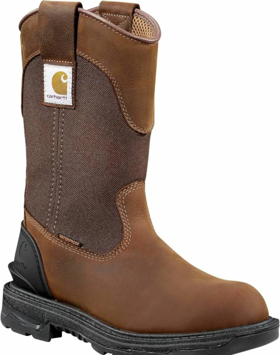 Carhartt Women's Ironwood Waterproof Wellington Work Boots - 11 Inch Soft Toe Durable Safety Footwear