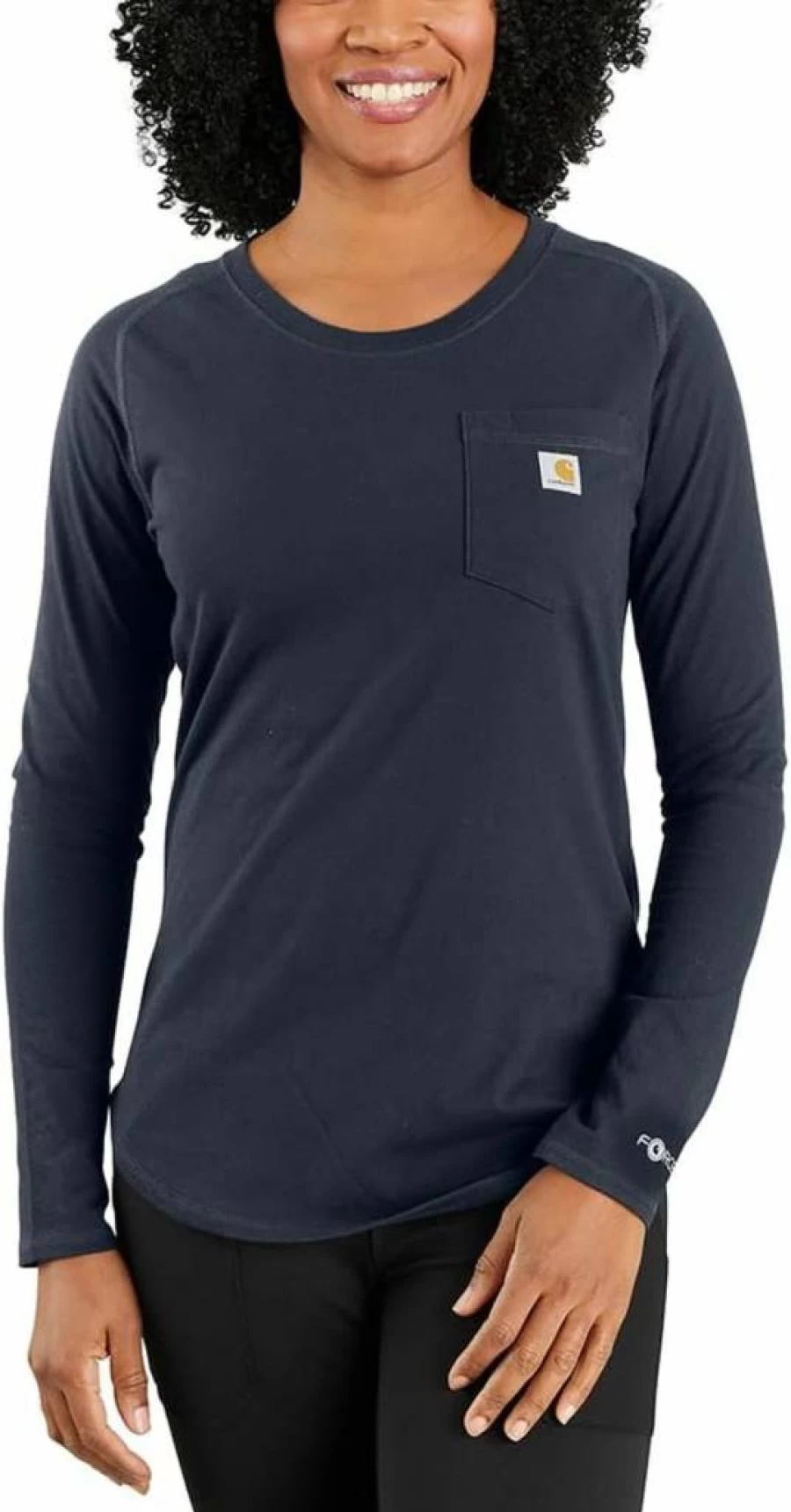Carhartt Women's Relaxed Fit Midweight Long Sleeve Pocket T-Shirt | Durable Workwear Top