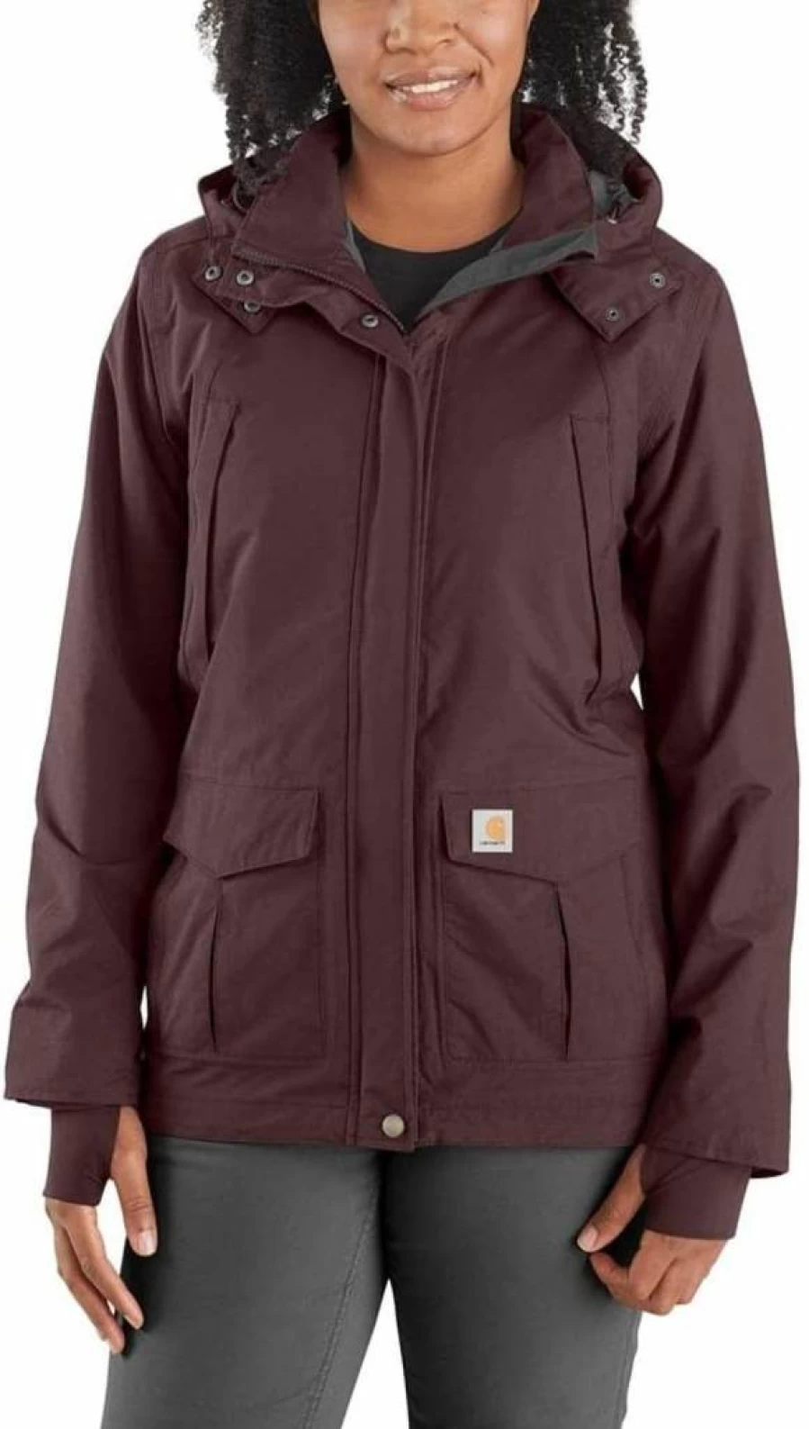 Carhartt Women's Plus-Size Water-Resistant Shoreline Jacket with Storm Defender Technology